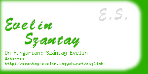 evelin szantay business card