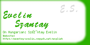 evelin szantay business card